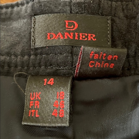 Danier Genuine Suede Cargo Pants Chocolate Brown Size 14 - Picture 2 of 6